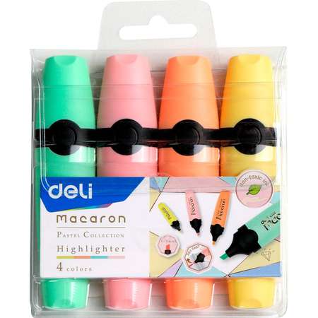 Текстовыделители Deli 4 цв.