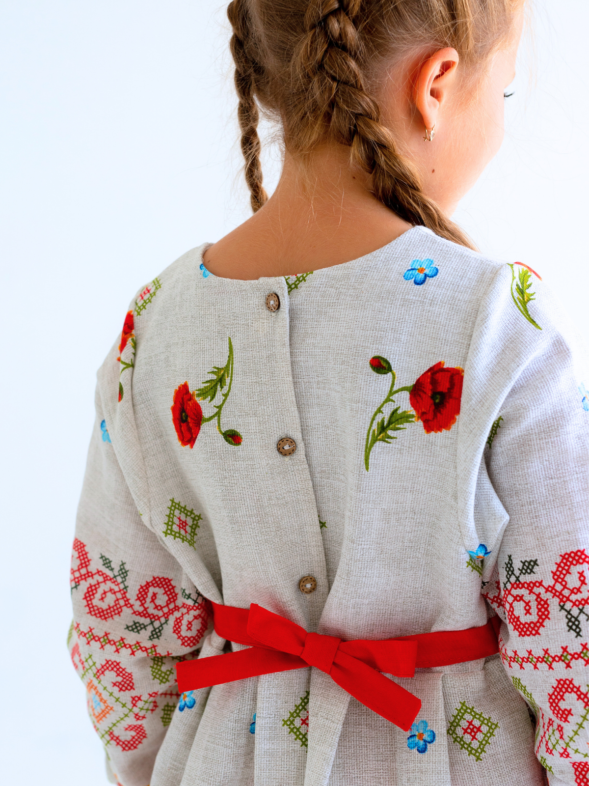 Платье MOUN платье_рогожка_дл/р_маки - фото 6