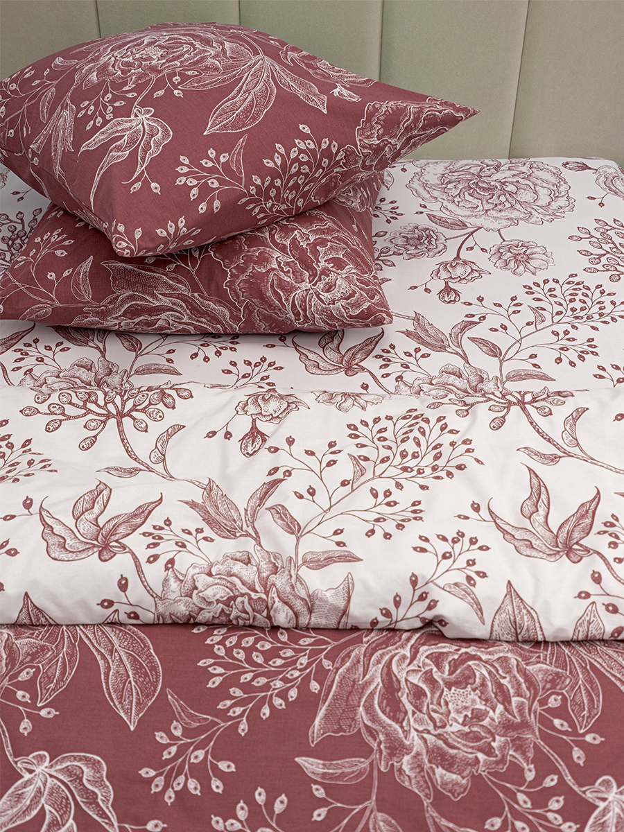 Комплект постельного белья BRAVO поплин Розалинд семейный 5 предм. - фото 6