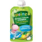 Пюре Heinz Яблоко-персик-сливки с 6 мес 90 г