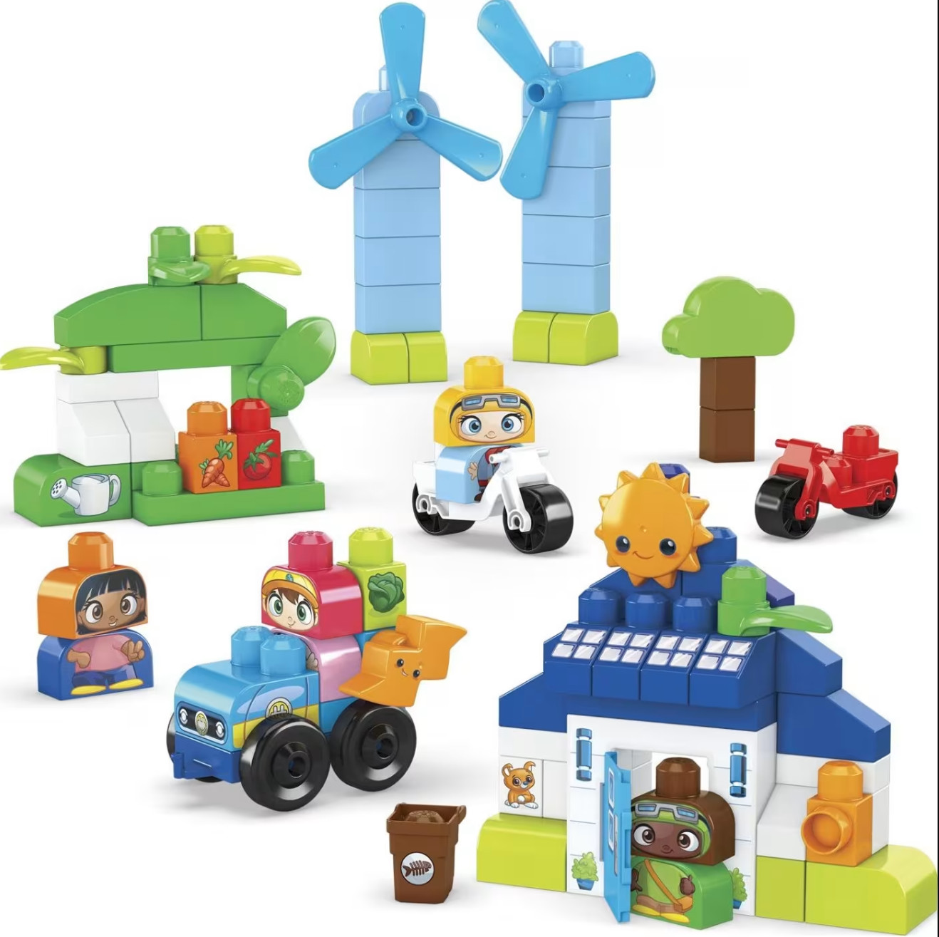 Конструктор Mega Bloks Green Town Build and Learn 84 дет. - фото 1