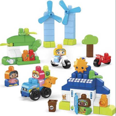 Конструктор Mega Bloks Green Town Build and Learn 84 дет.