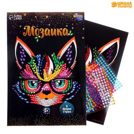 Алмазная мозаика Школа Талантов Кот в очках