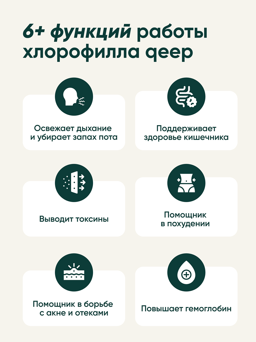 БАД qeep Хлорофилл питьевой со вкусом мяты 500мл - фото 4