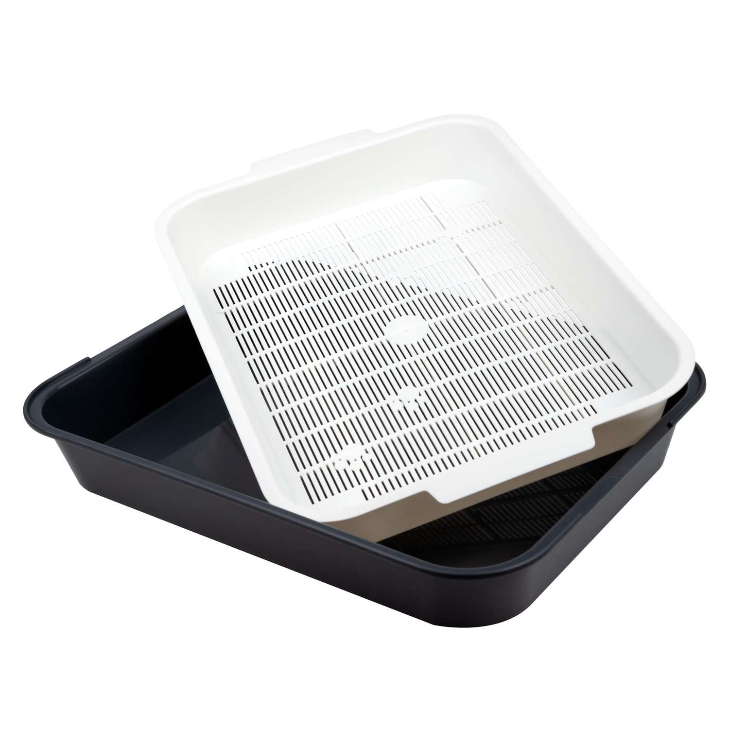 Туалет для кошек Gamma Эстет с сеткой 38-28-6.2см - фото 2