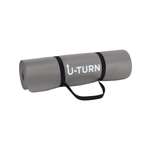 Коврик спортивный U-TURN для фитнеса и йоги серый