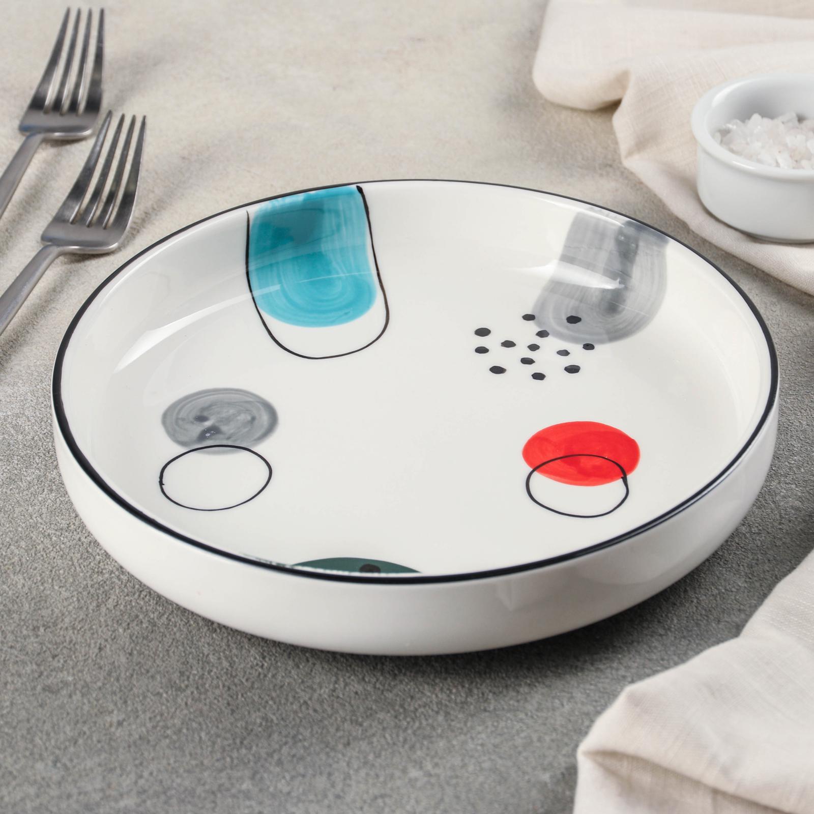 Тарелка керамическая Sima-Land «Орфизм» d=21 см - фото 2