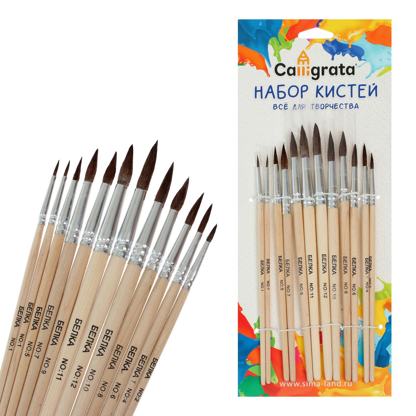 Кисть Calligrata 12 шт. - фото 4