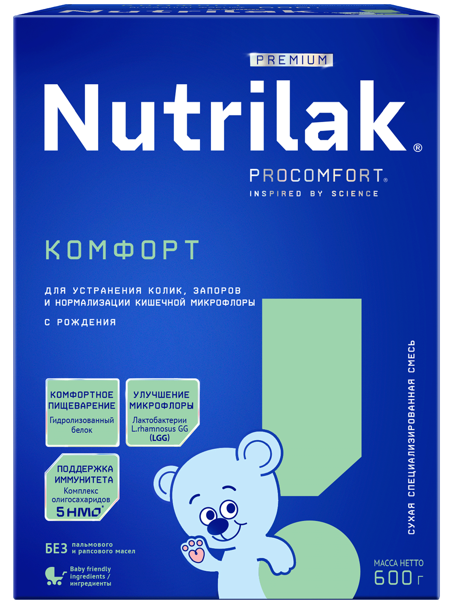 Cмесь сухая Nutrilak Premium Комфорт специализированная 600г с 0месяцев - фото 1