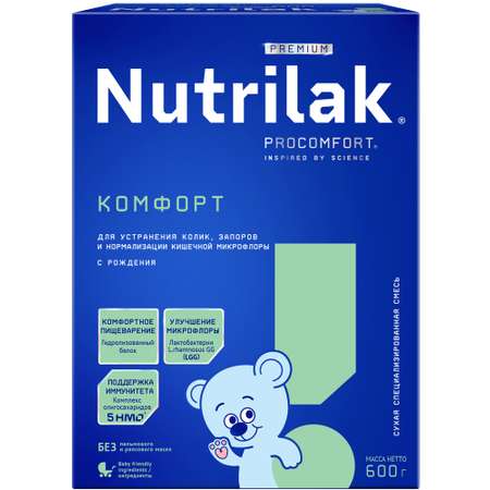 Cмесь сухая Nutrilak Premium Комфорт специализированная 600г с 0месяцев