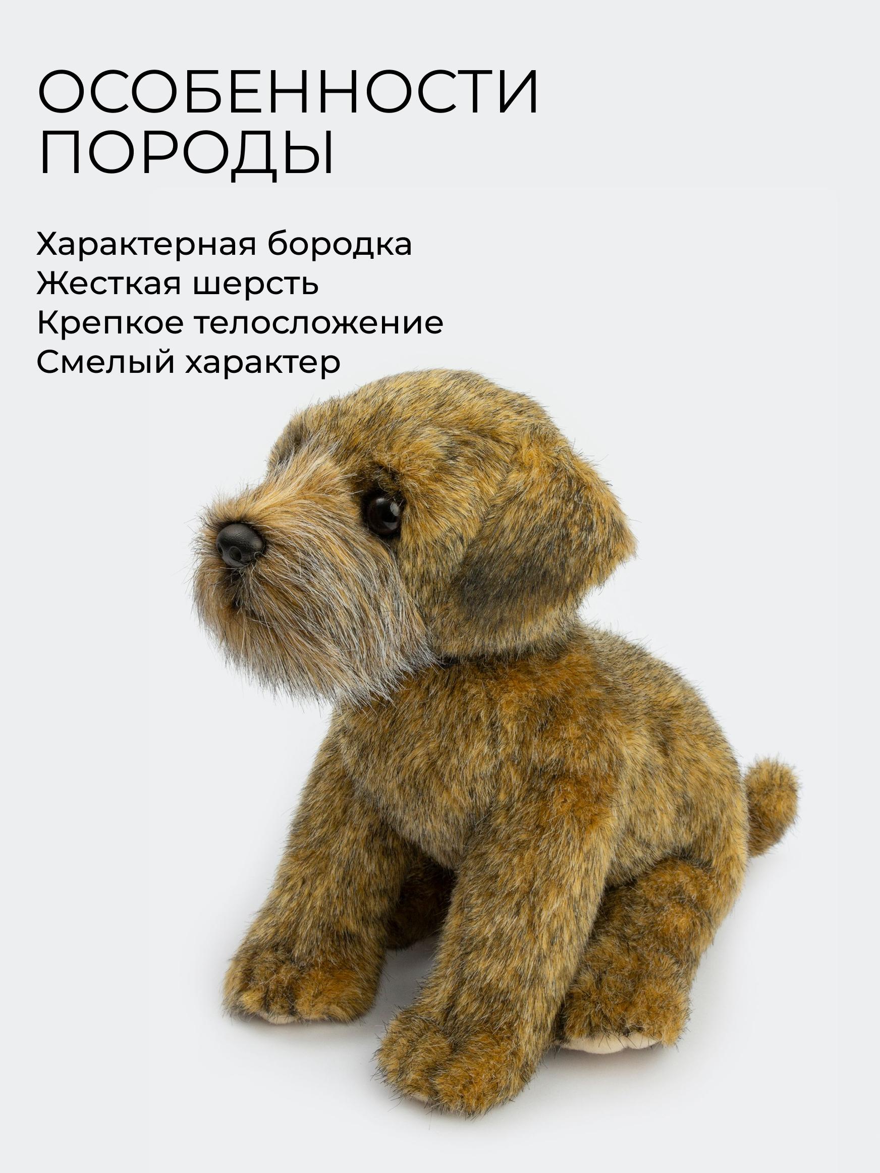 Мягкая игрушка GULLIVER toys Терьер Тоби, 24 см - фото 3