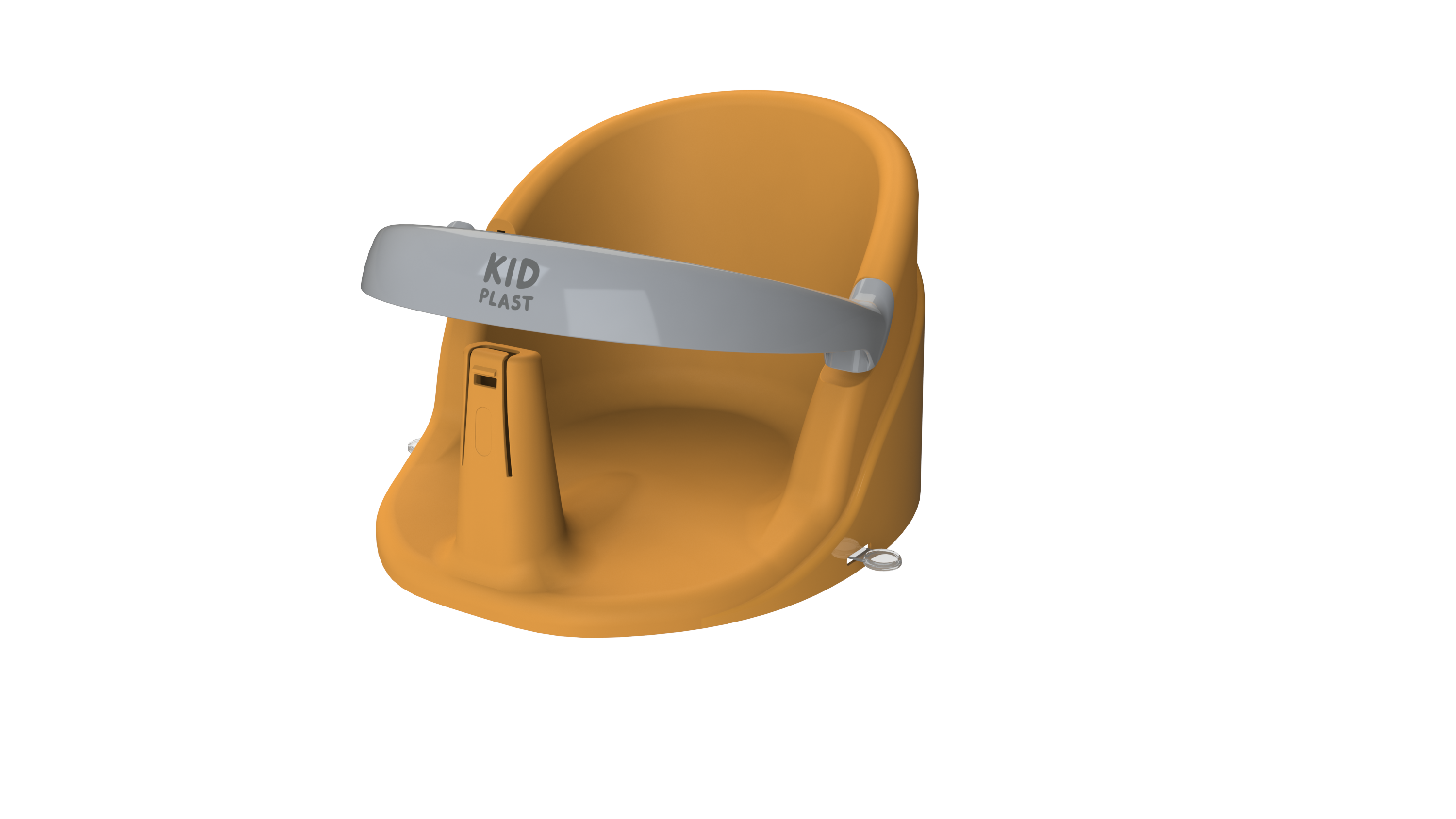 Сиденье для купания KidPlast Aura оранжевый - фото 2