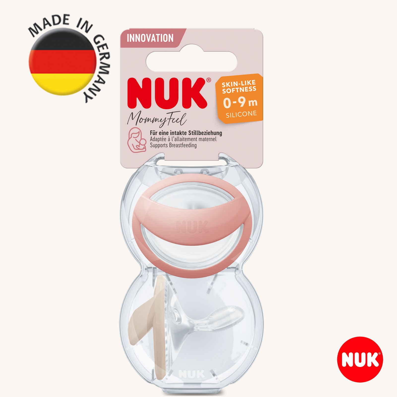Пустышка Nuk силикон ортодонтическая от 0 мес. 2 шт. - фото 1