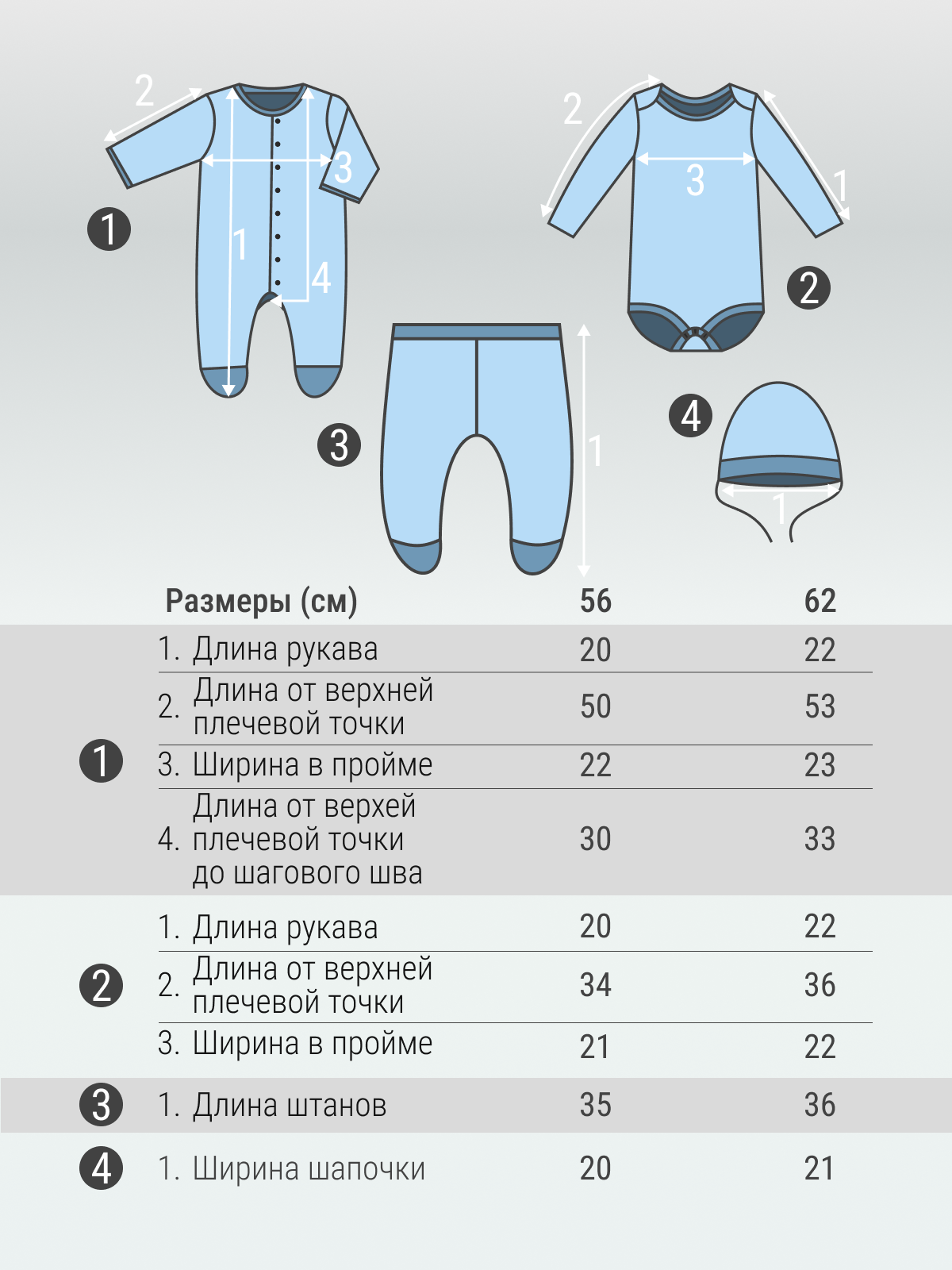 Комплект Югтекстильторг 001-180/Голубой - фото 13