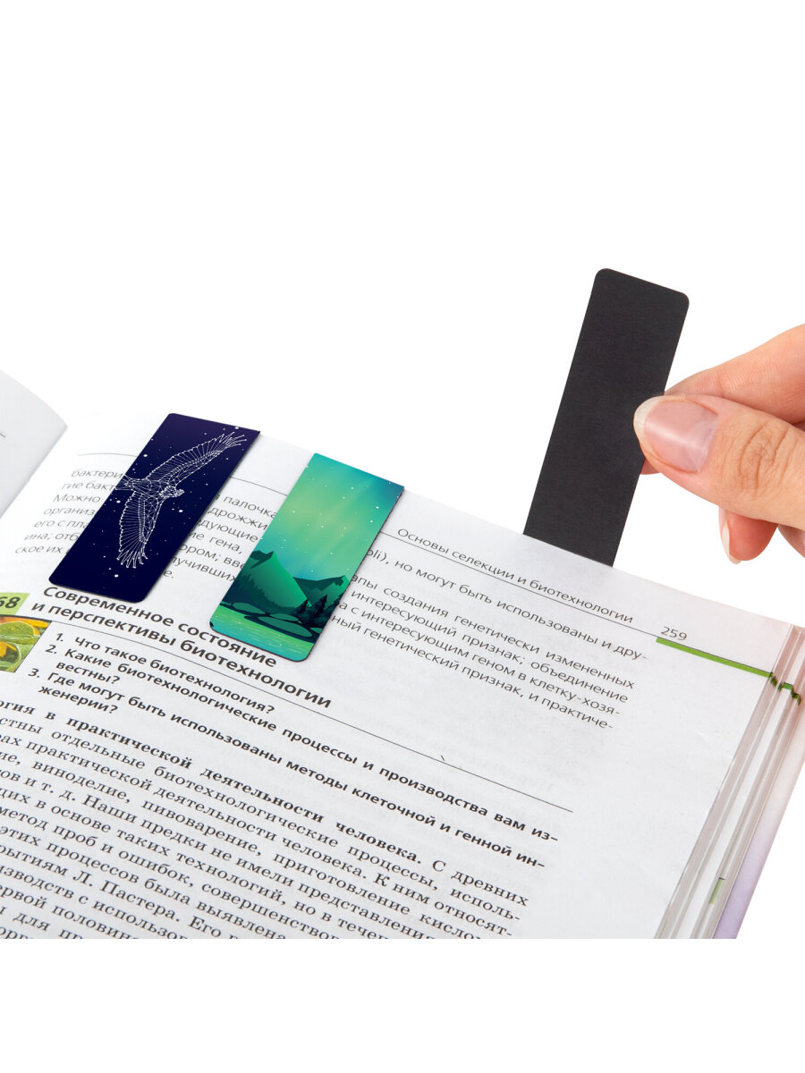 Магнитная закладка Brauberg 12 шт. - фото 14