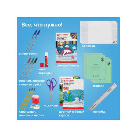 Набор школьника Brauberg 45 предм.