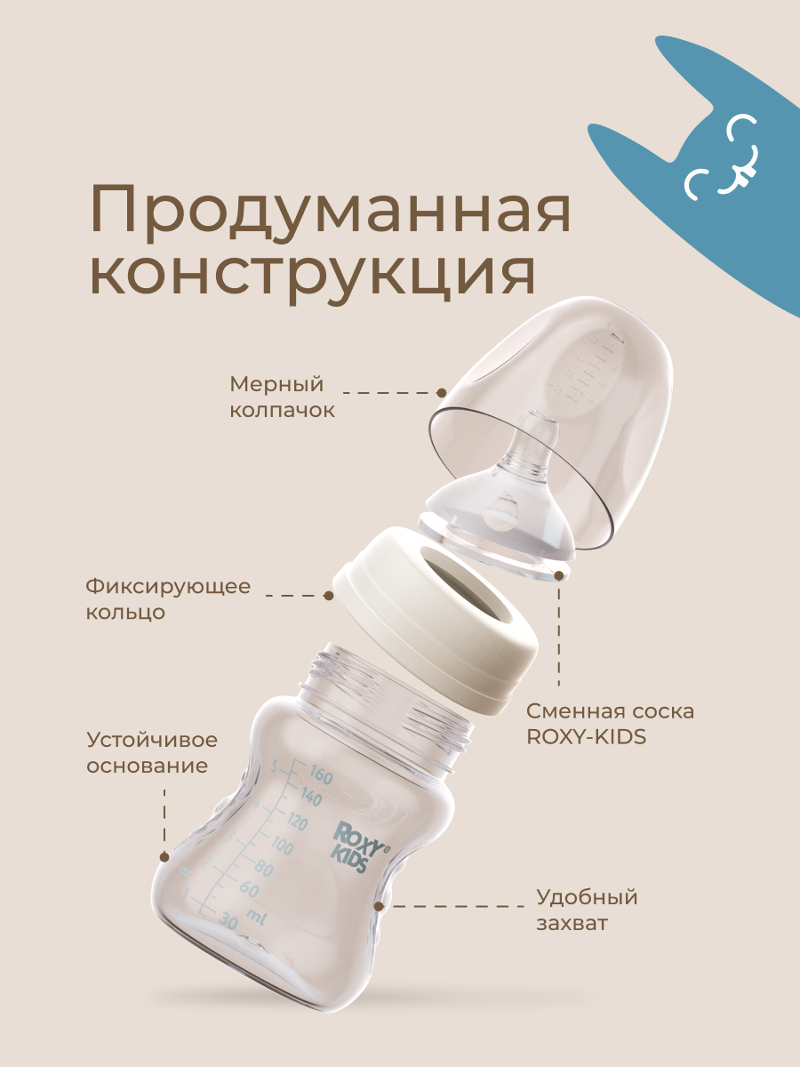 Бутылочка ROXY-KIDS 160 мл - фото 8