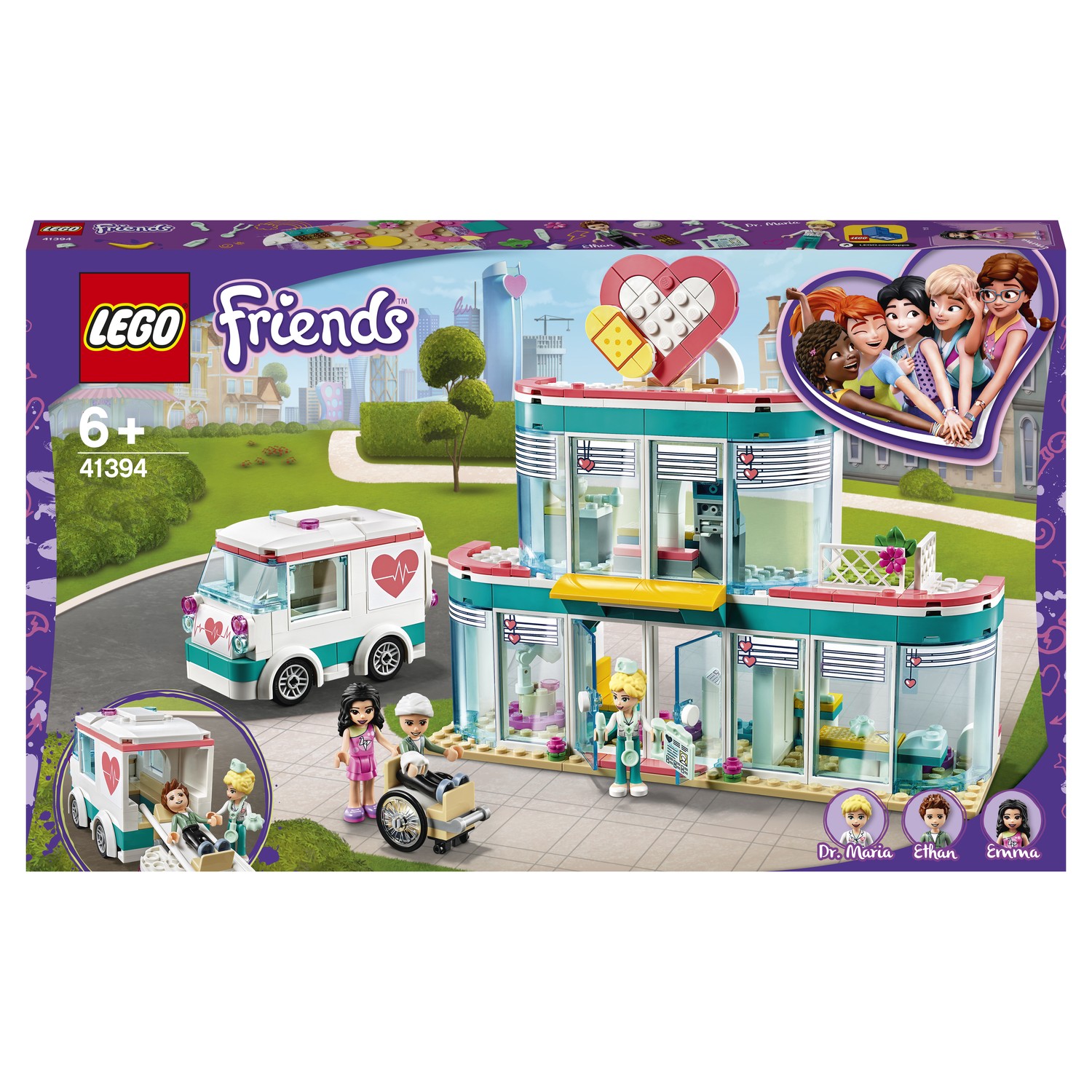 Конструктор LEGO Friends Больница Хартлейк Сити блочный - фото 2