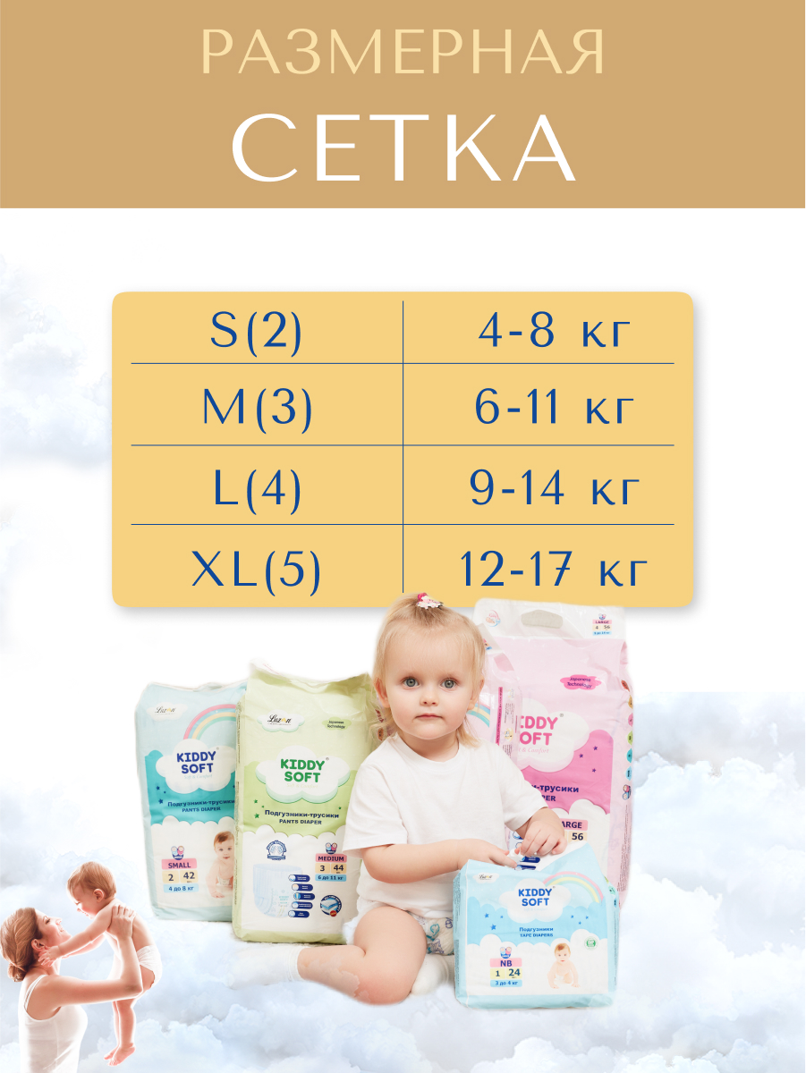 Трусики Kiddy Soft XL 38 шт. - фото 8