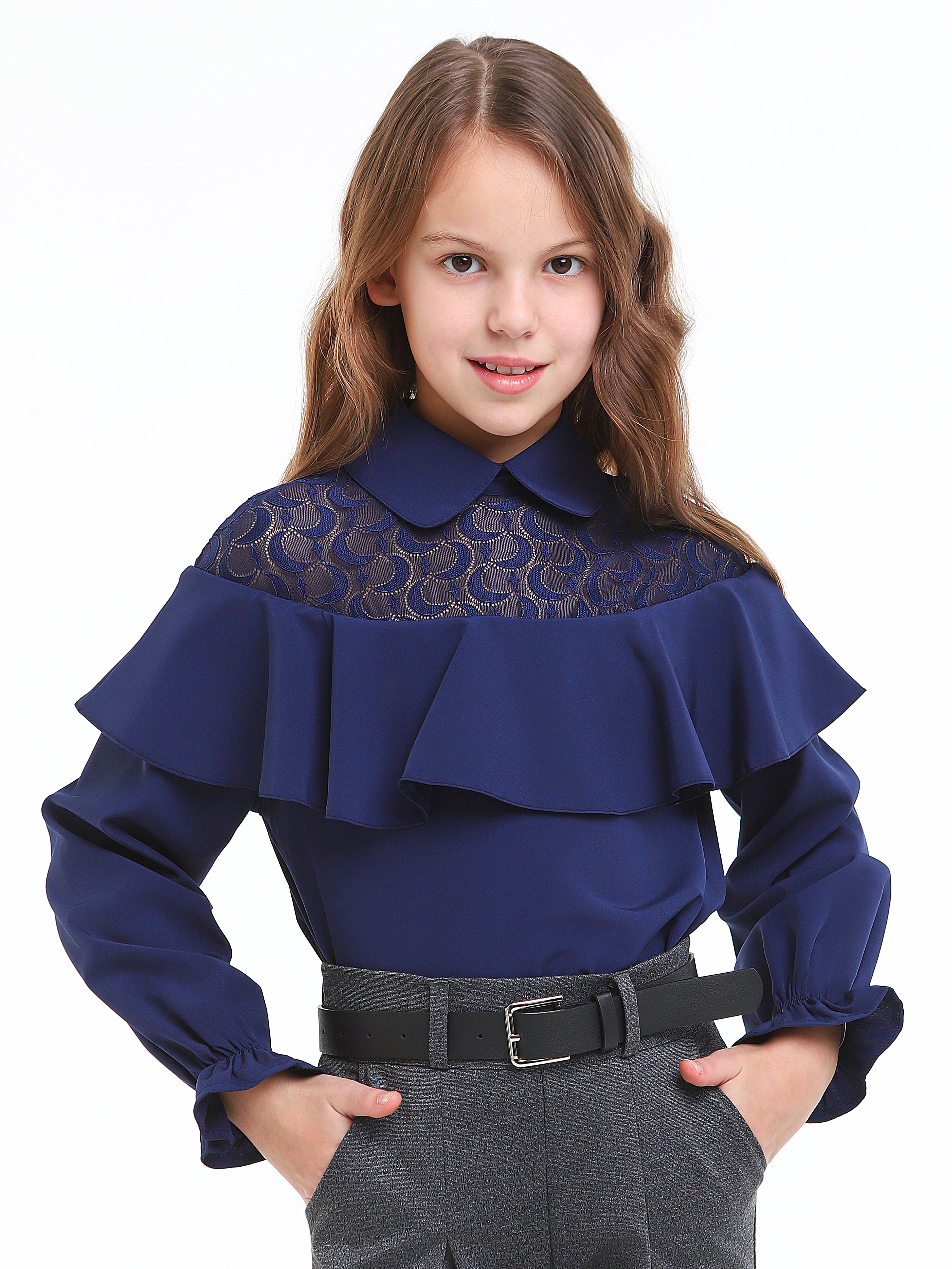 Блузка СИНЯЯ МОДА W1538-G39 - фото 10