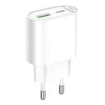 Сетевое зарядное устройство hoco C109A Fighter 1*USB 1*USB-C 3А