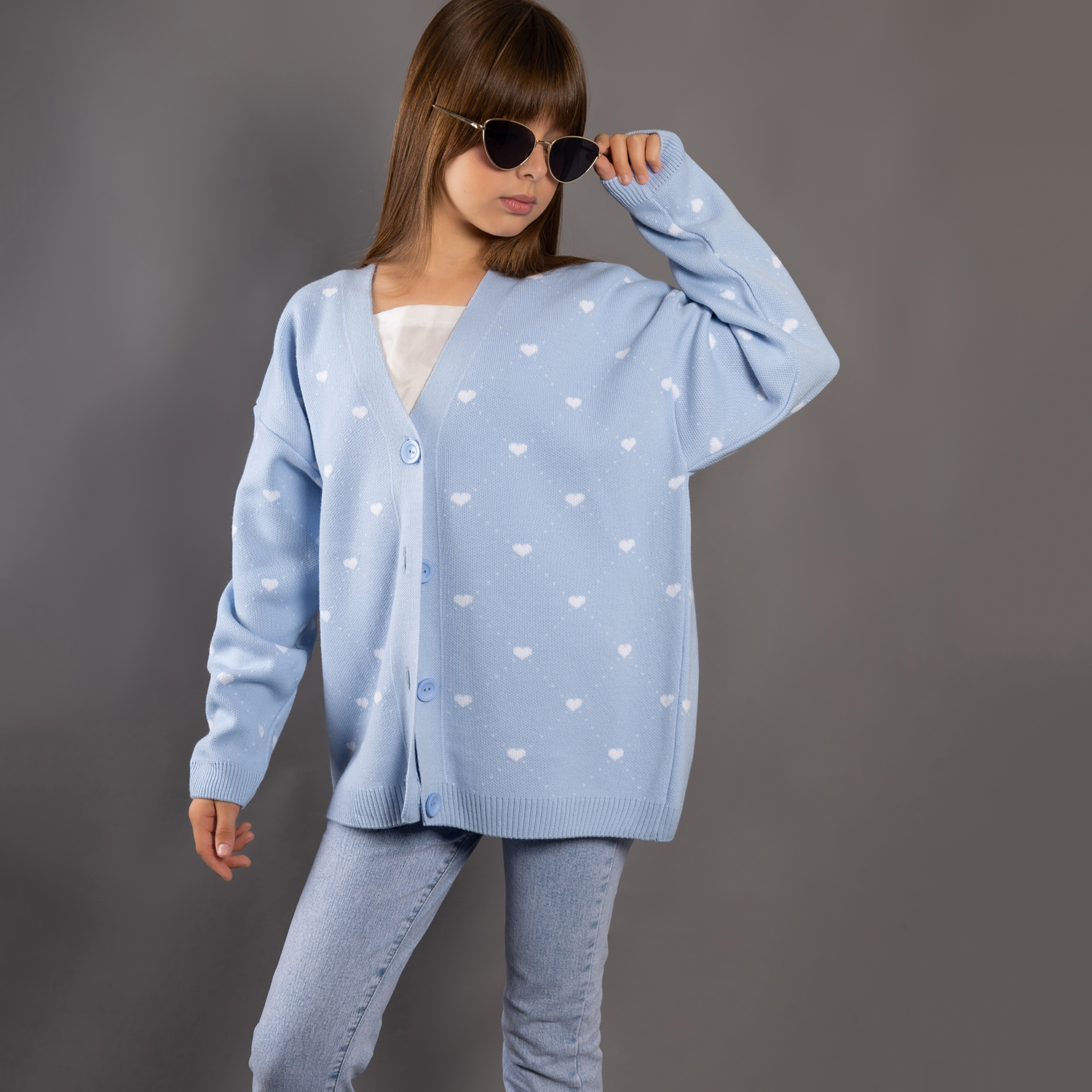 Кардиган LEO 4048С_светло-голубой - фото 1