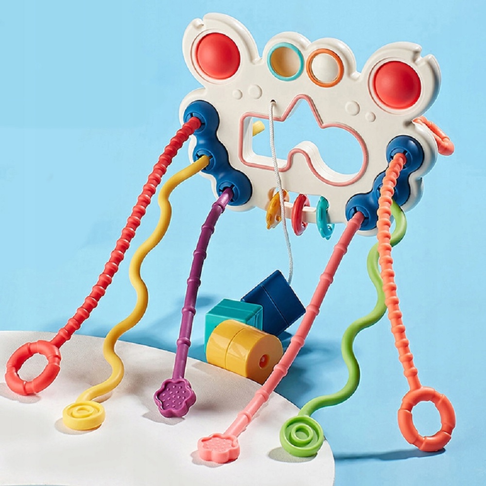 Игрушка ТОТОША бизиборд сортер тянучка Крабик - фото 8