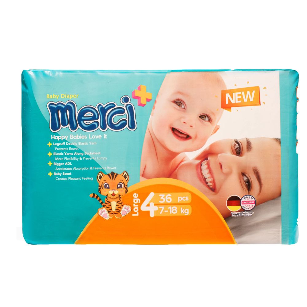 Подгузники Merci 4 36 шт. - фото 1