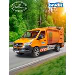 Мусоровоз Bruder Mercedes оранжевый