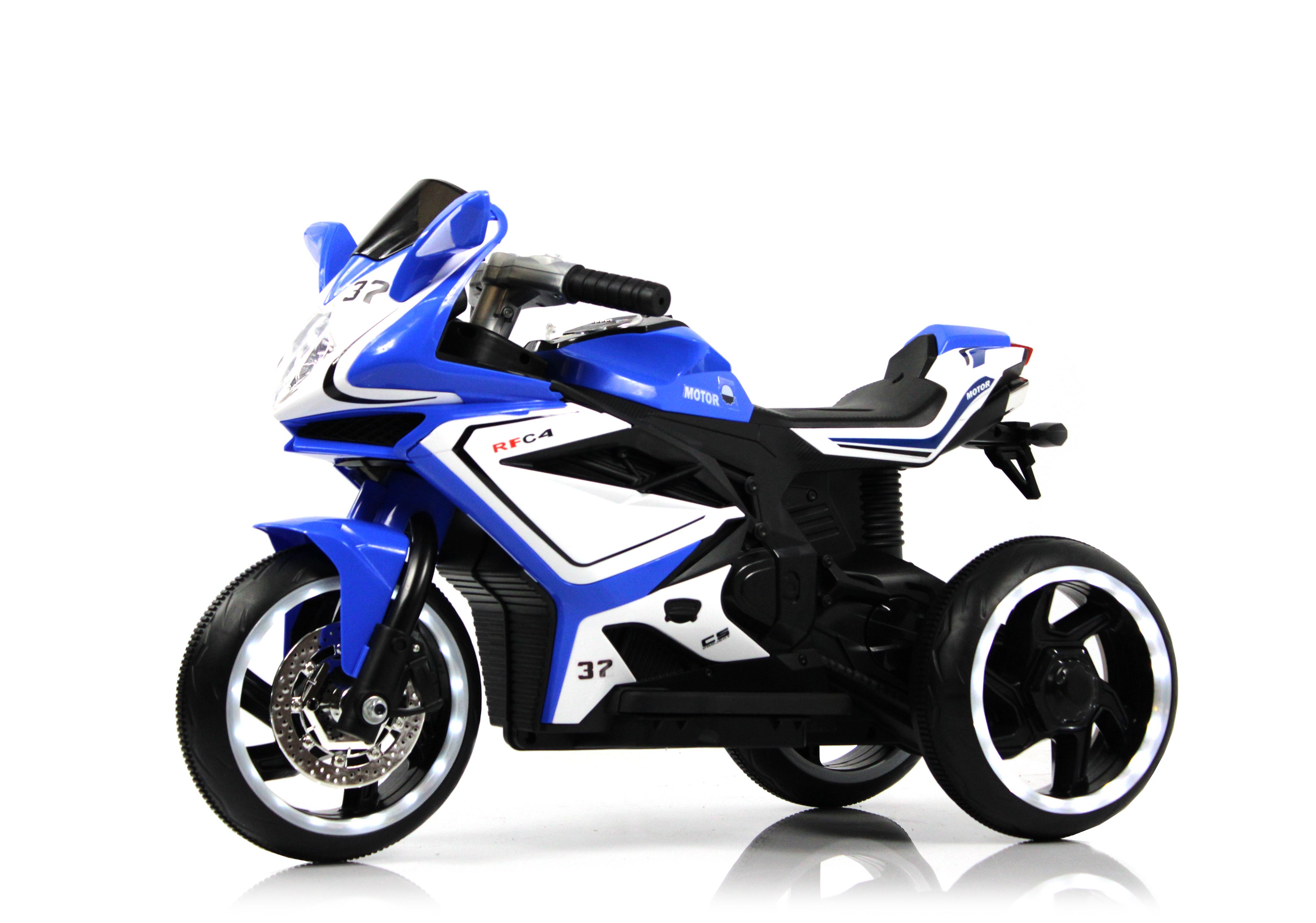 Электромобиль RIVERTOYS K222AM-BLUE - фото 4