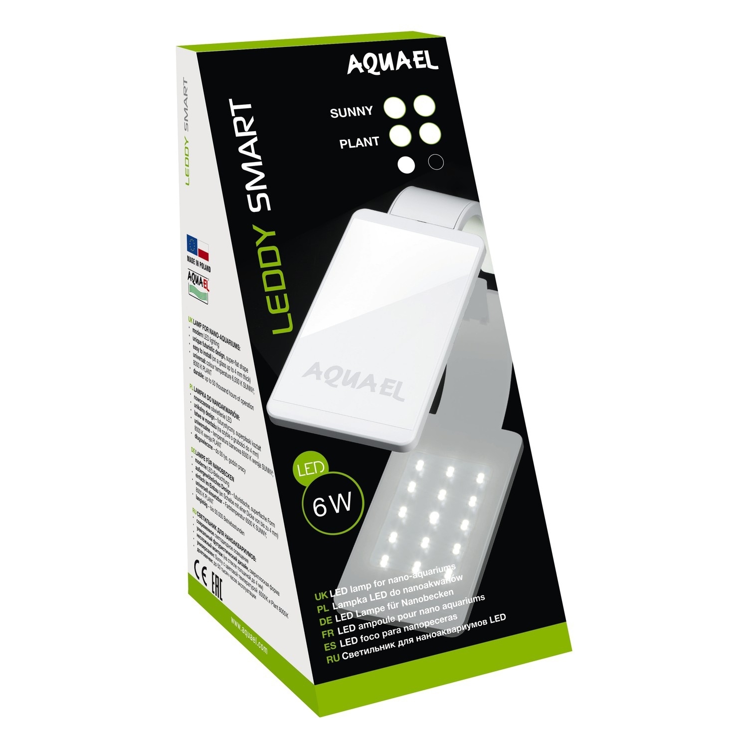 Светильник для аквариума AQUAEL Leddy Smart Led ll Plant 6Вт 8000K Белый - фото 2