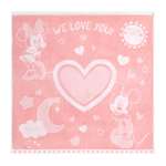 Махровое полотенце LOVEME детское Mickey Minnie we love 100х100см 100% хлопок