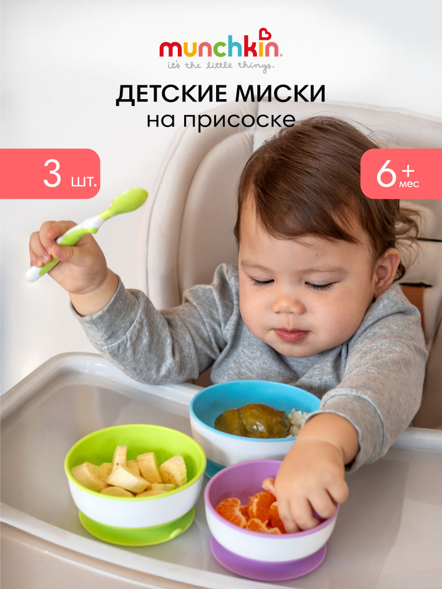 Тарелка Munchkin 250 мл 3 предм. - фото 1