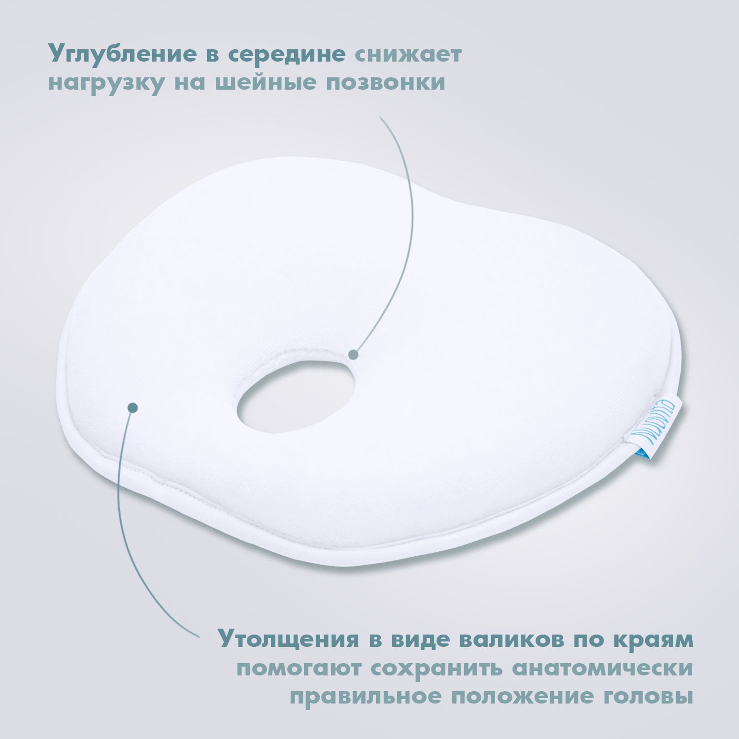Подушка для новорожденных Nuovita 23 x 32 см - фото 4