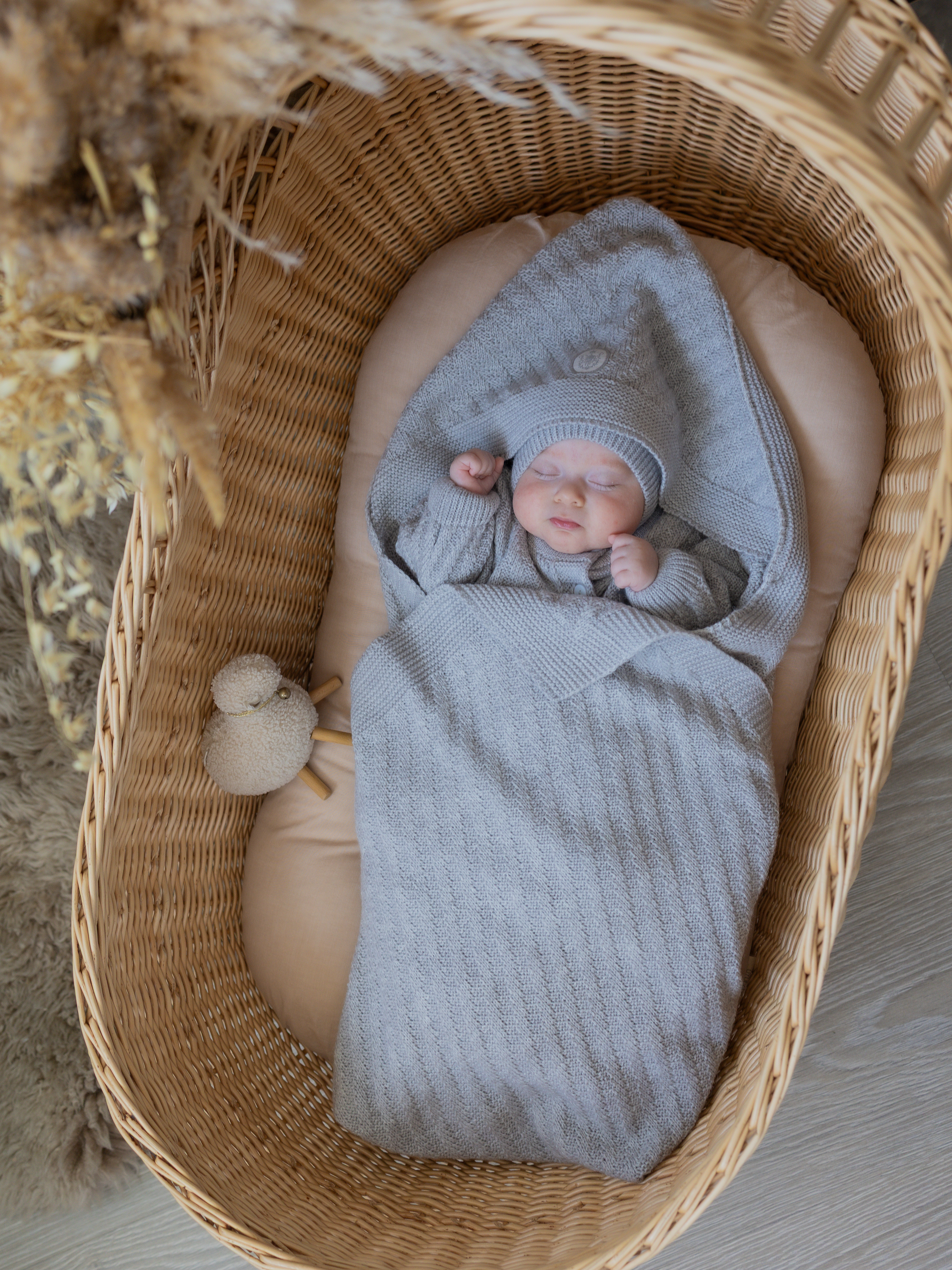 Плед НаследникЪ Выжанова плед для новорожденного 95 x 95 см шерсть - фото 7