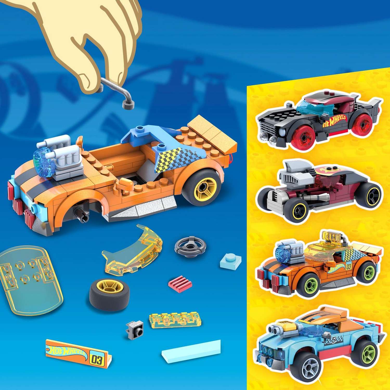 Конструктор Mega Construx Hot Wheels блочный - фото 6