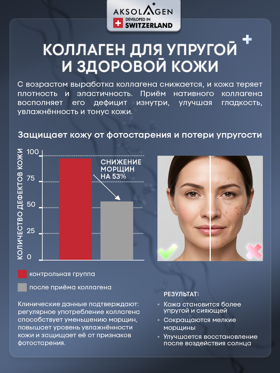 Морской Коллаген 1 2 3 типа AKSOLAGEN красота и здоровье без добавок - фото 6