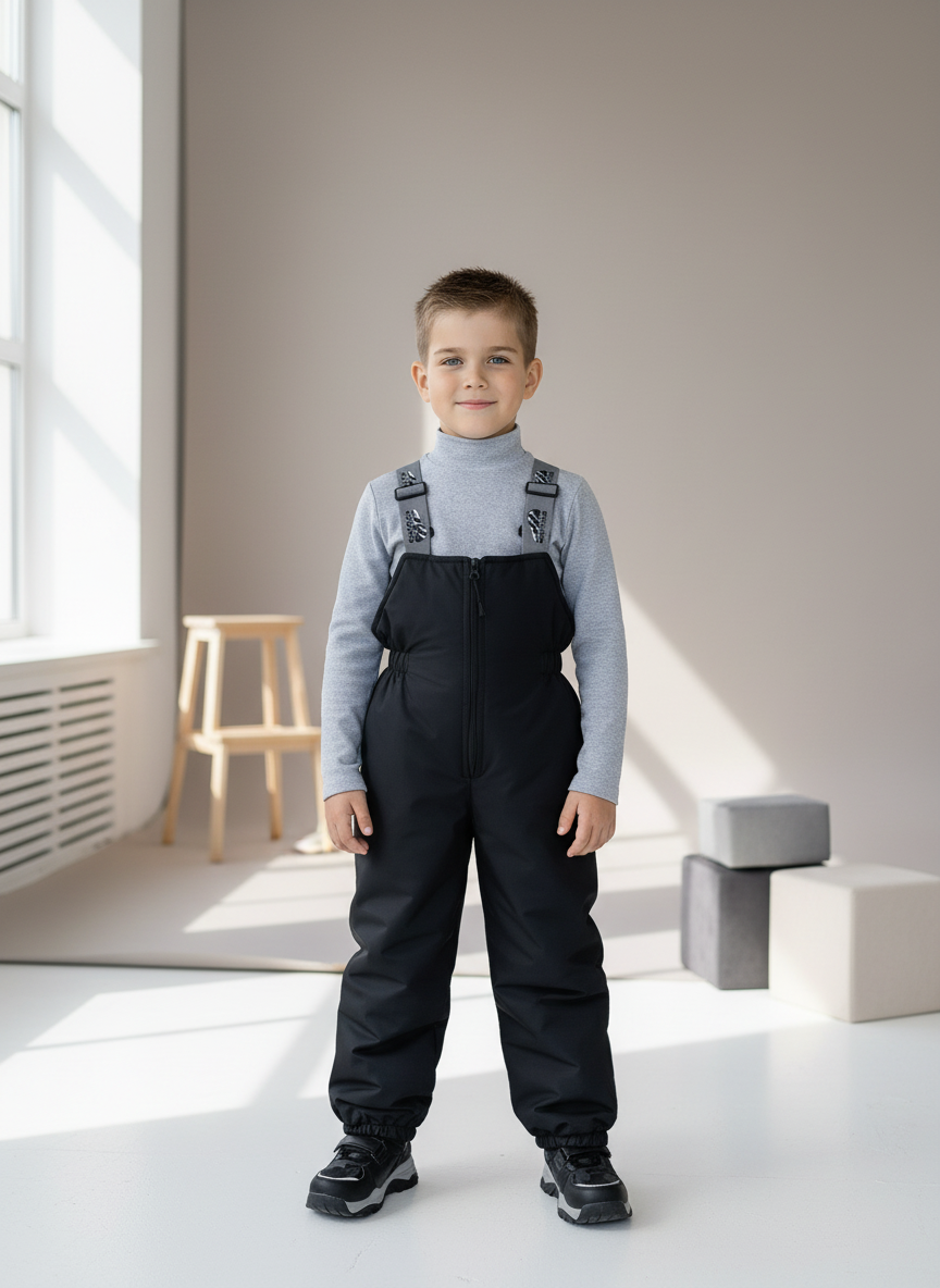 Полукомбинезон Arctic kids 60-008 черный - фото 1