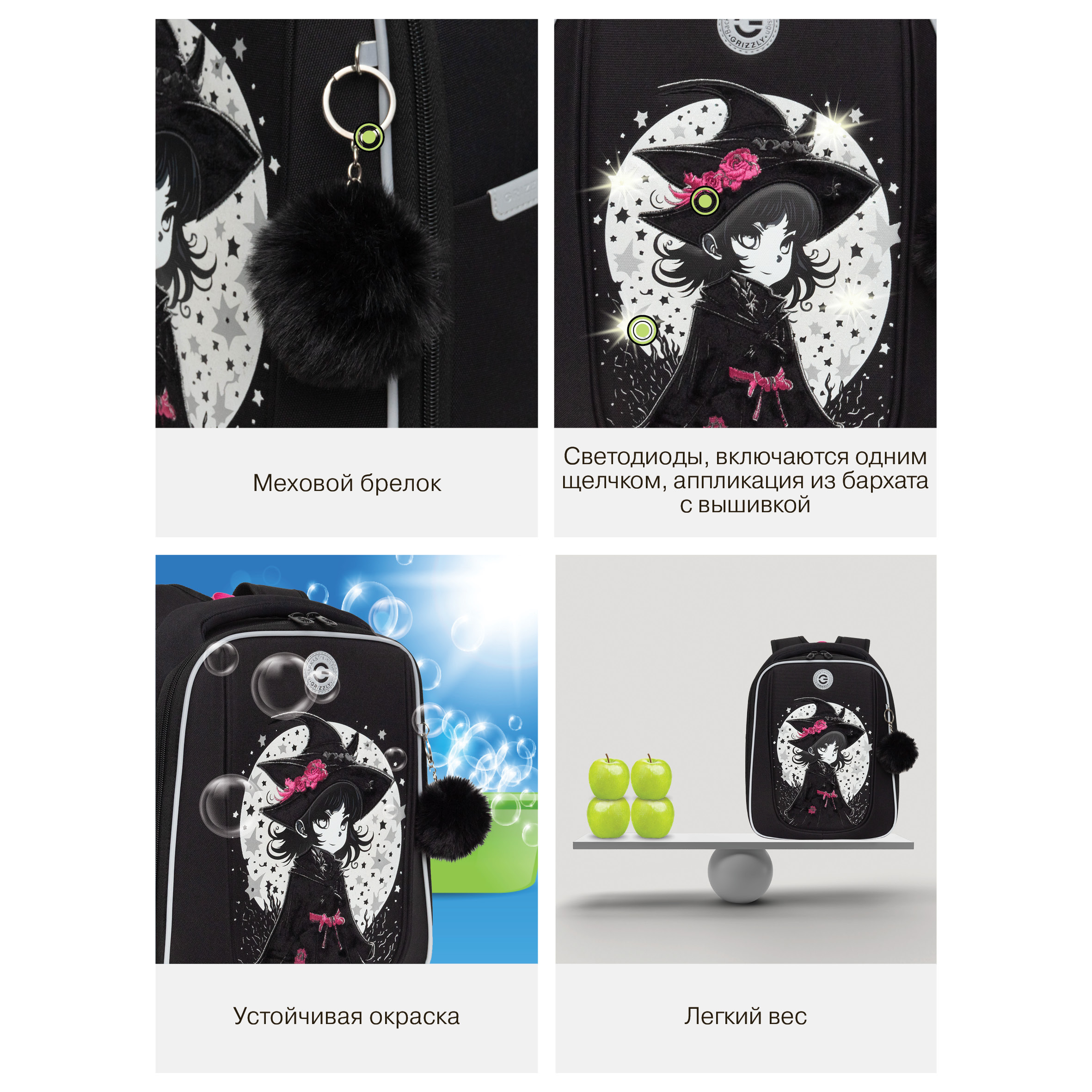 Ранец Grizzly для девочки - фото 14