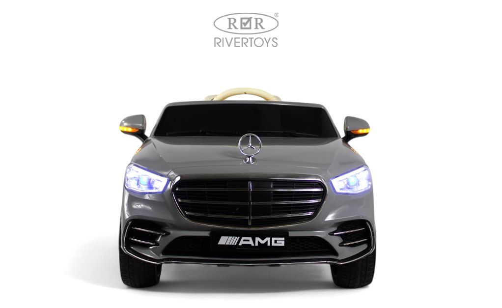 Электромобиль RIVERTOYS Mercedes М333БХ-GREY С пультом ДУ - фото 3