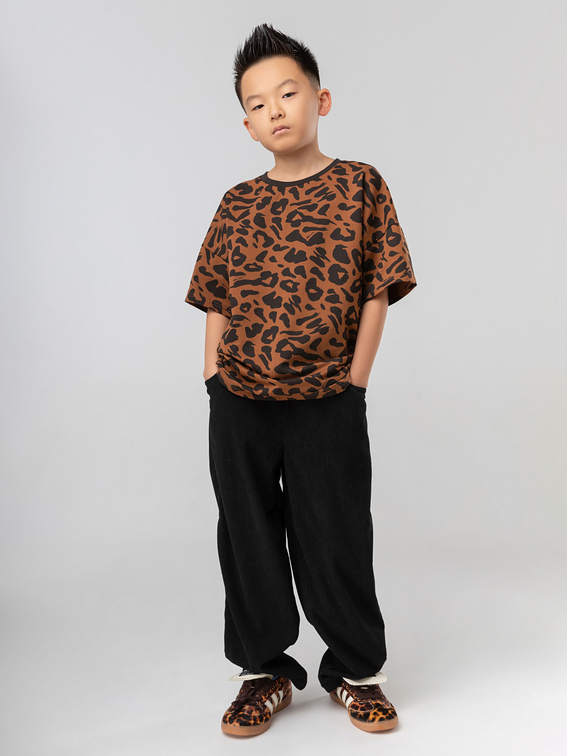 Футболка Bodo 36-122MU_коричневый (черный) - фото 4