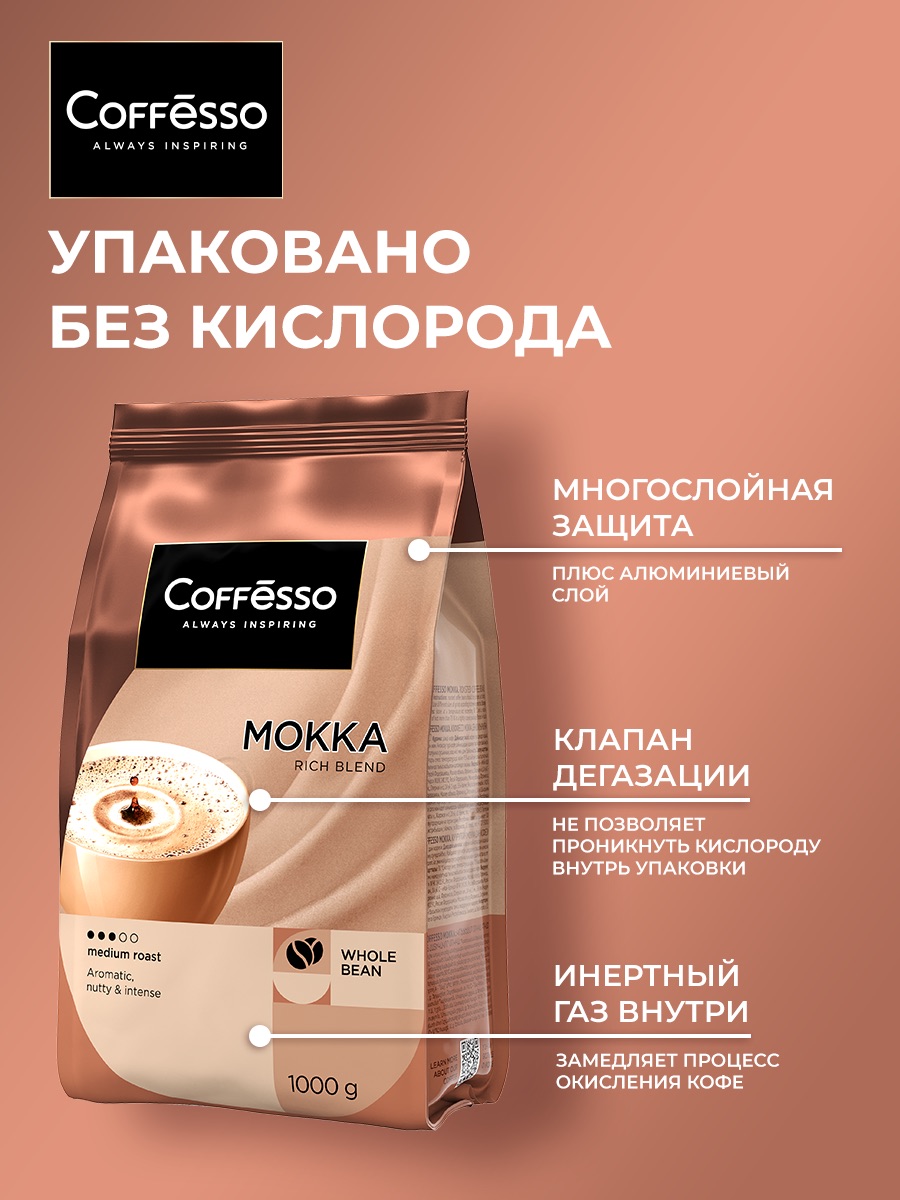Кофе в зернах Coffesso Mokko - фото 9
