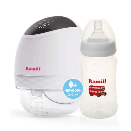 Молокоотсос двухфазный электрический Ramili SE500240ML с бутылочкой