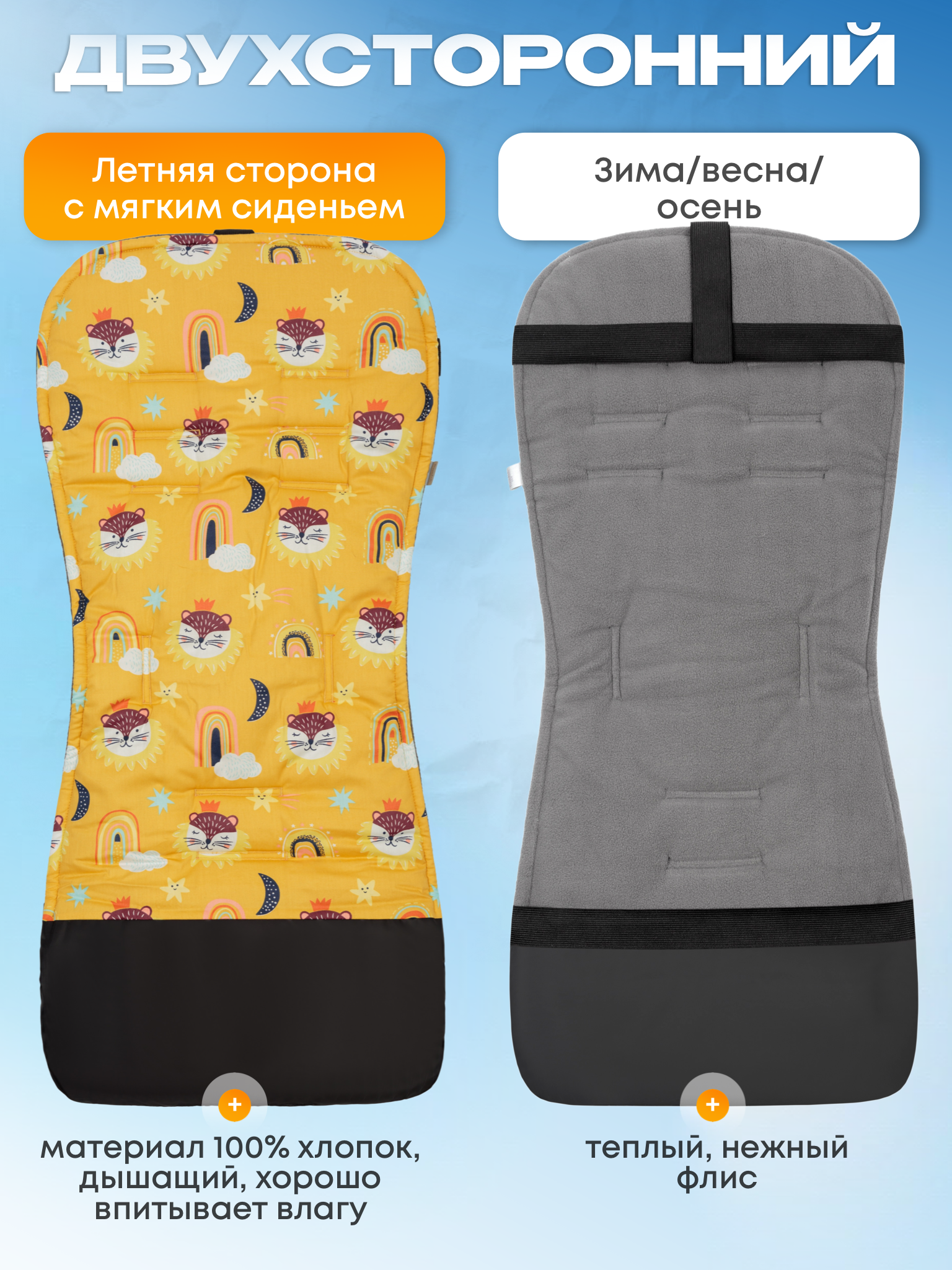 Матрас Buggykids Матрасик в коляску хлопковый 2050/011 - фото 3