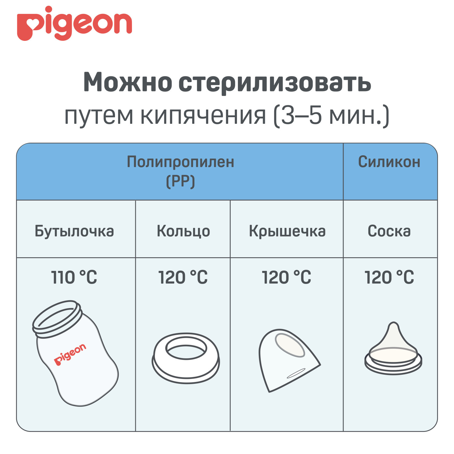 Бутылочка Pigeon Anti-Colic 160 мл - фото 13
