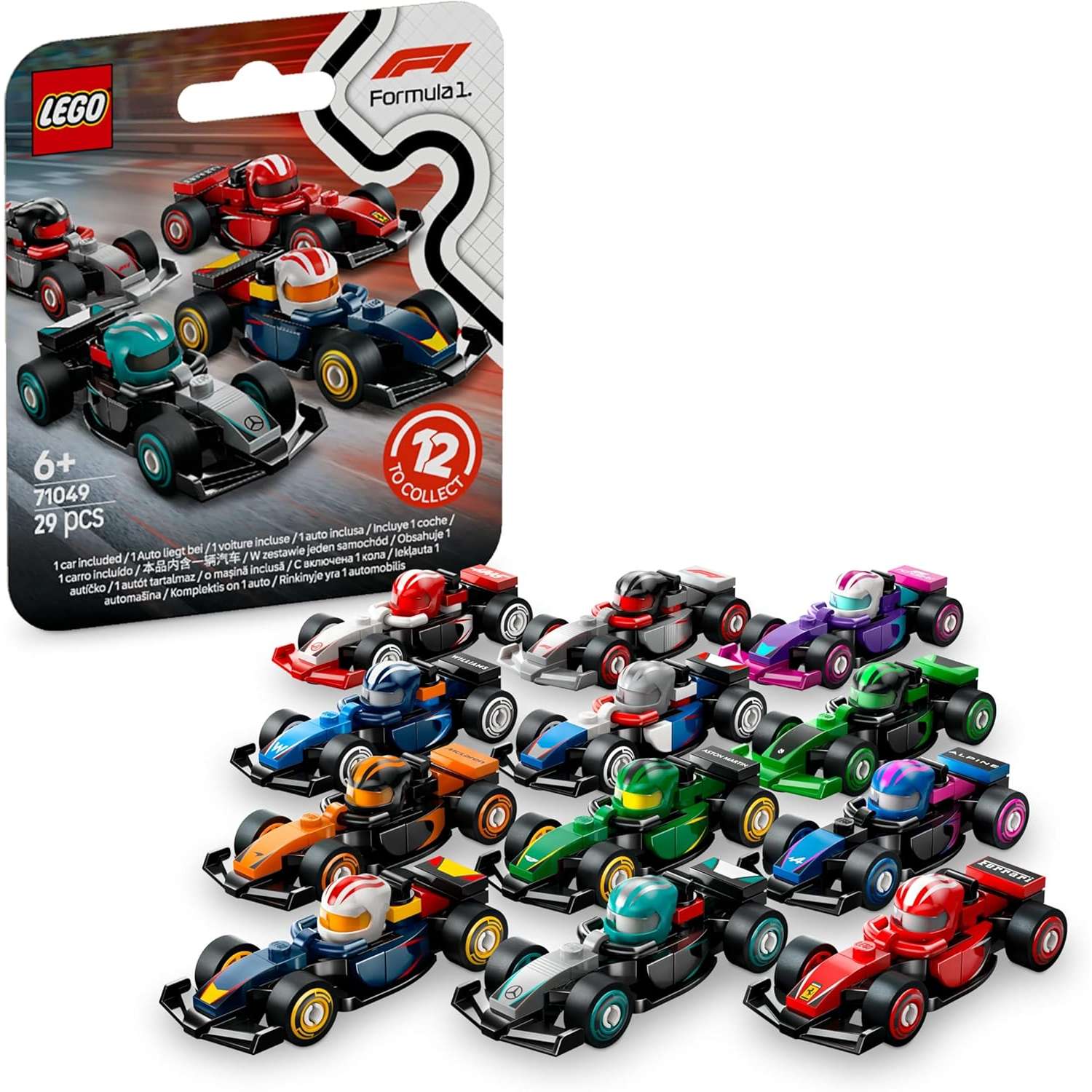 Конструктор LEGO Minifigures Минифигурки F1 29 дет. - фото 1