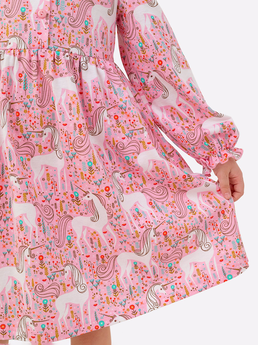 Платье HappyFox HFLUN974лошади.розовый - фото 5