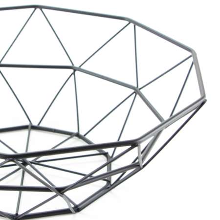 Фруктовница ZDK Kitchen Fruit цвет черный 260х260х115 мм