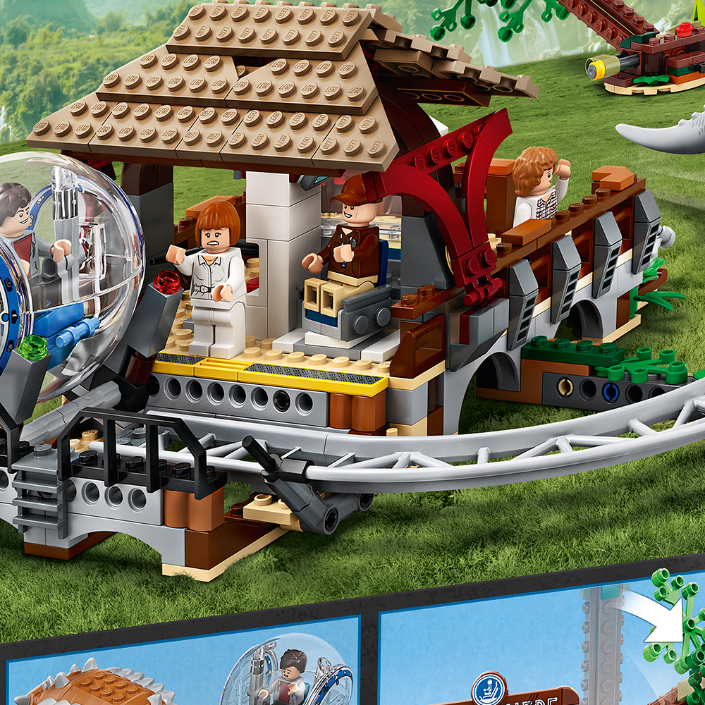 Конструктор LEGO Jurassic World Индоминус-рекс vs анкилозавра 537 дет. - фото 2