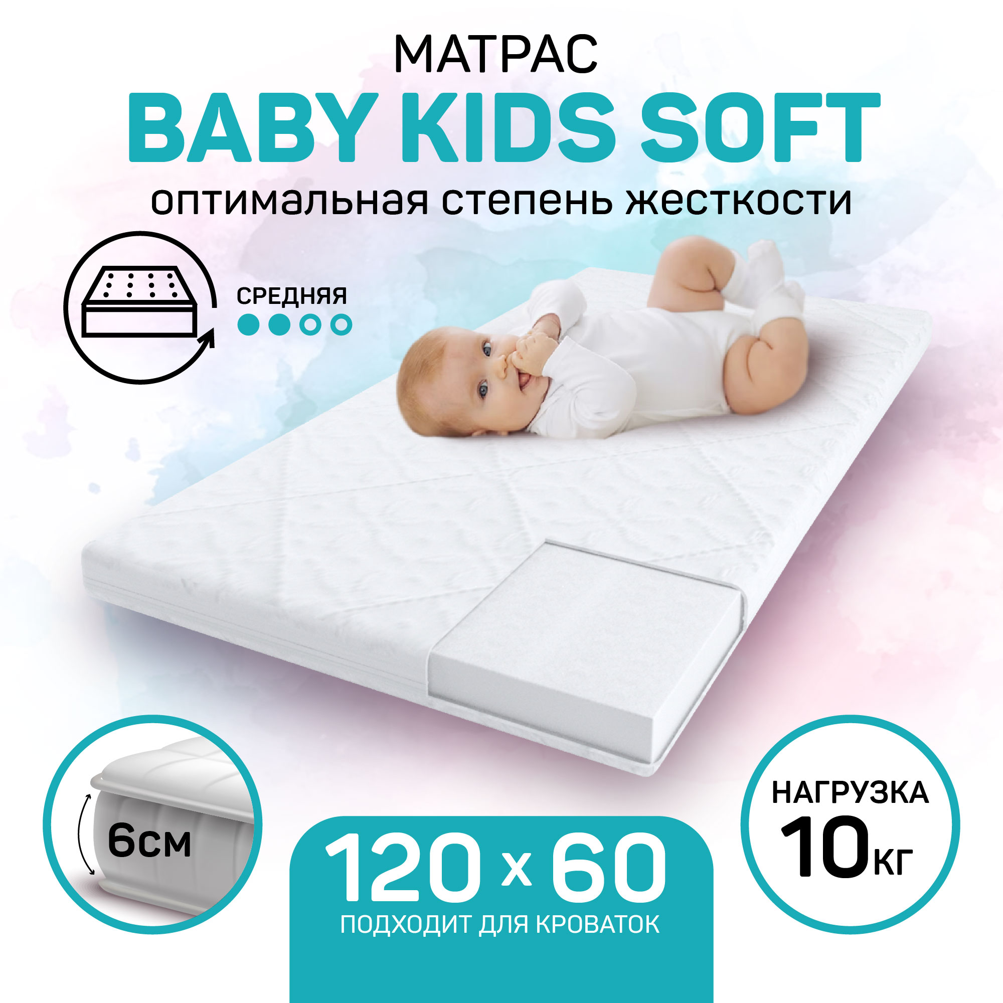Матрас Amarobaby Kids Soft 120х60 - фото 2